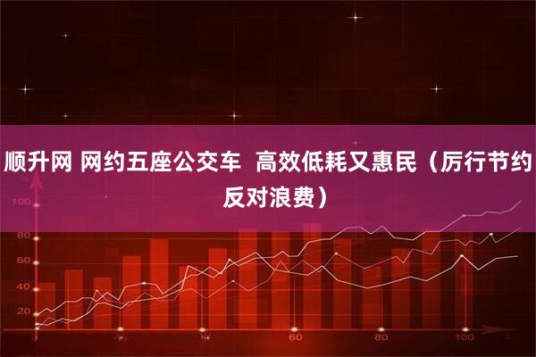 顺升网 网约五座公交车  高效低耗又惠民（厉行节约  反对浪费）