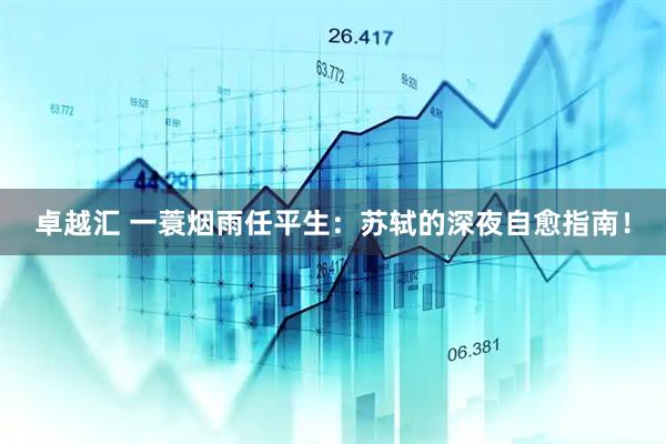 卓越汇 一蓑烟雨任平生：苏轼的深夜自愈指南！